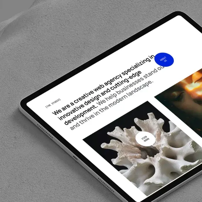 Creative studio template project preview